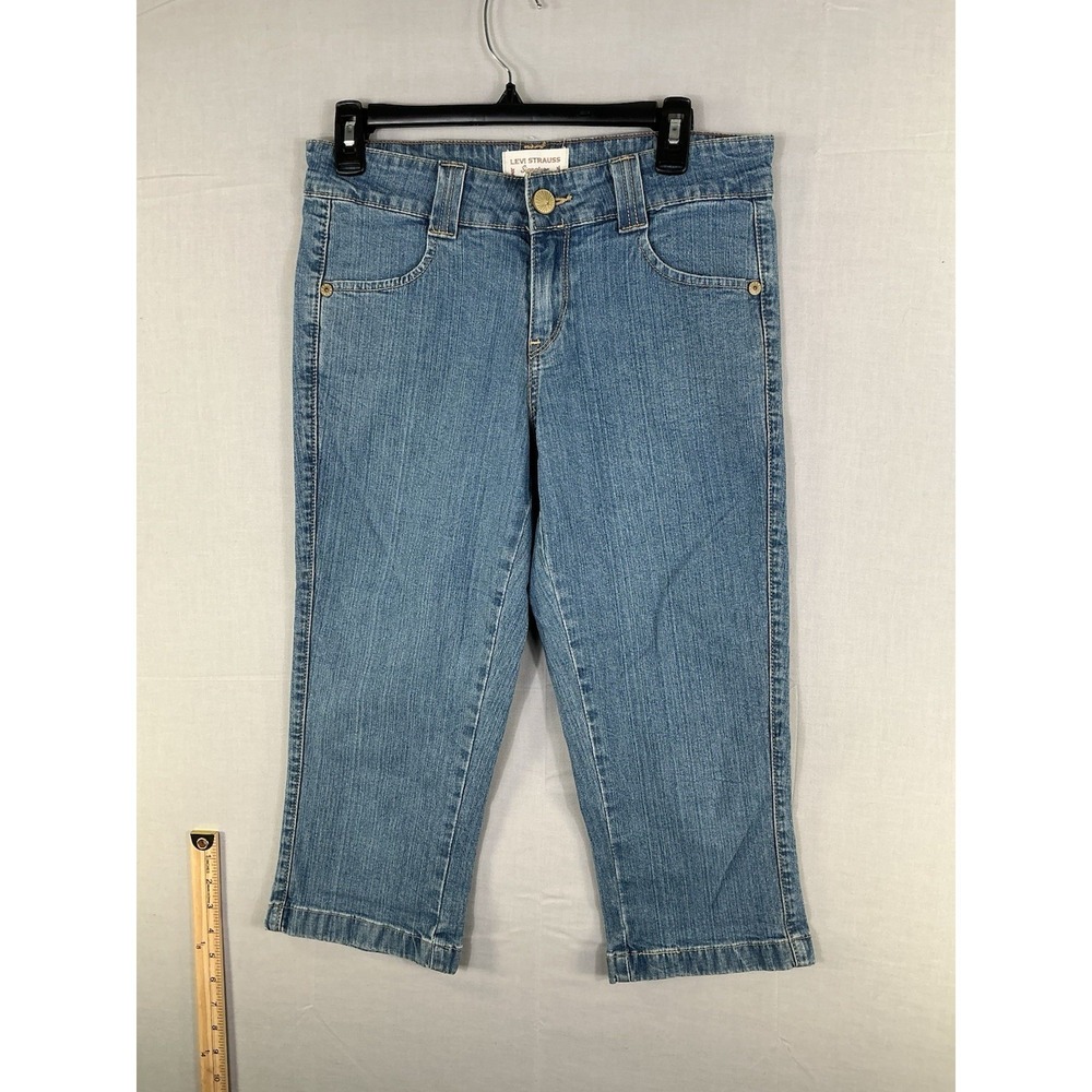 Levi Strauss Signature Women's Jeans Misses 4 Blue Denim Straight Leg Stretch